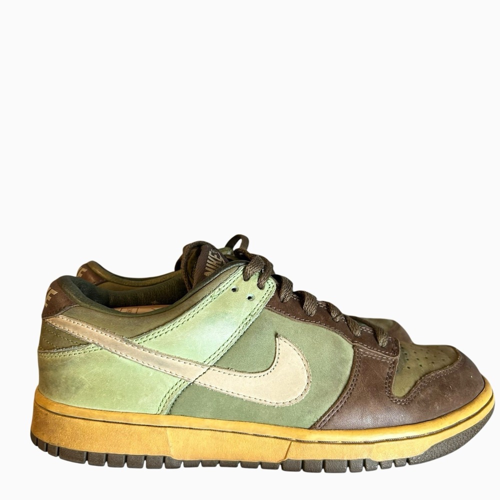 2005 Nike Dunk Low Premium "Pilgrim Green" WMNS Size 8 Sneakers Rare Shoes